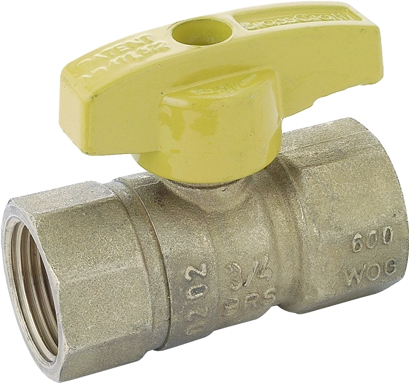 SL Series Gas Ball Valve, Brass, 3/4 In. FPT