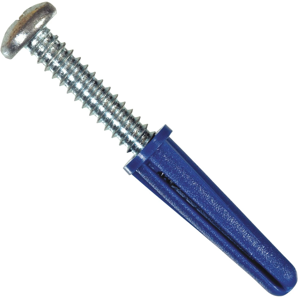 Wall Anchors, Blue, Plastic, 14-16 x 1-3/8-In., 2-Ct.