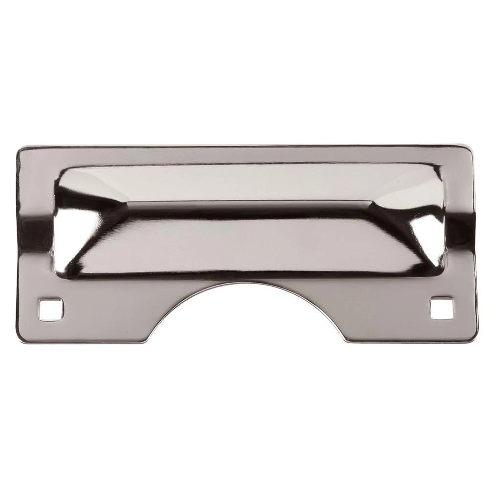 Door Latch Guard, Out-Swinging, Heavy-Duty, Chrome