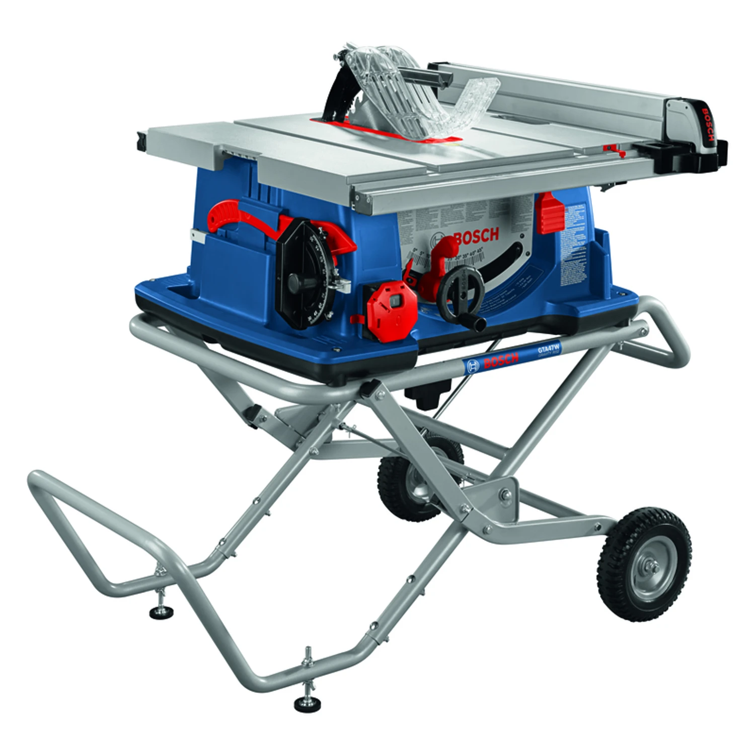 Worksite Table Saw With Gravity Rise Wheeled Stand, 4-HP, 10 In.