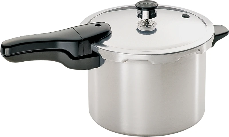 Aluminum Pressure Cooker With Recipe Book, 6-Qt.