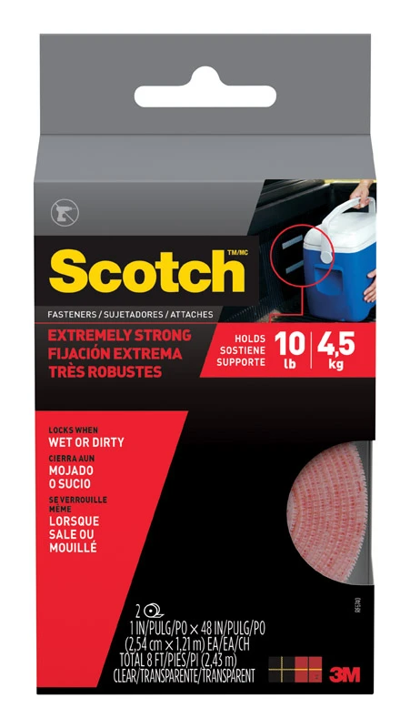 Extreme Fasteners, Clear, 1 In. x 4 Ft.