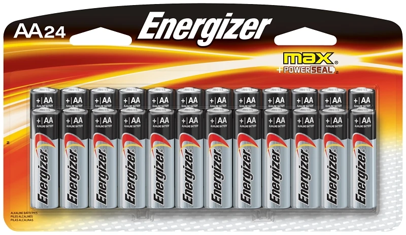 Max AA Batteries, Double A Alkaline Batteries, 24-Pack