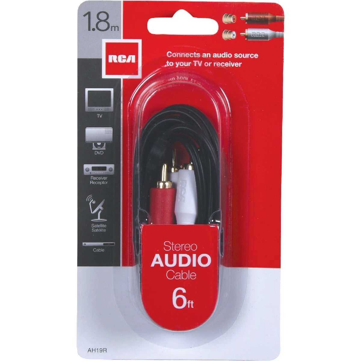 Shielded Stereo Audio Dubbing Cables, 6 Ft.