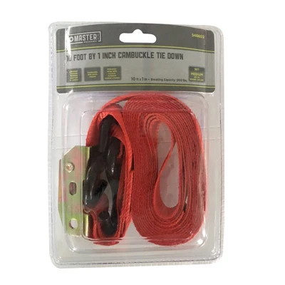 1-inch X 10-foot Cam Buckle Tie-down With 1,200 Lb Capacity