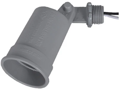 Gray Weatherproof Porcelain Socket Lampholder For 75-150w Par 38 Lamps