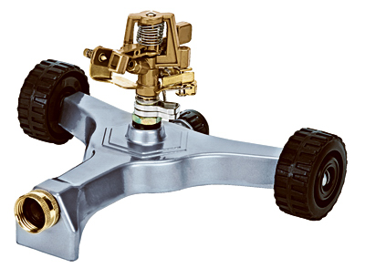 Brs Pulsating Impulse Sprinkler, Brass, 6,300 Sq. Ft. Coverage, Dual Spray Settings