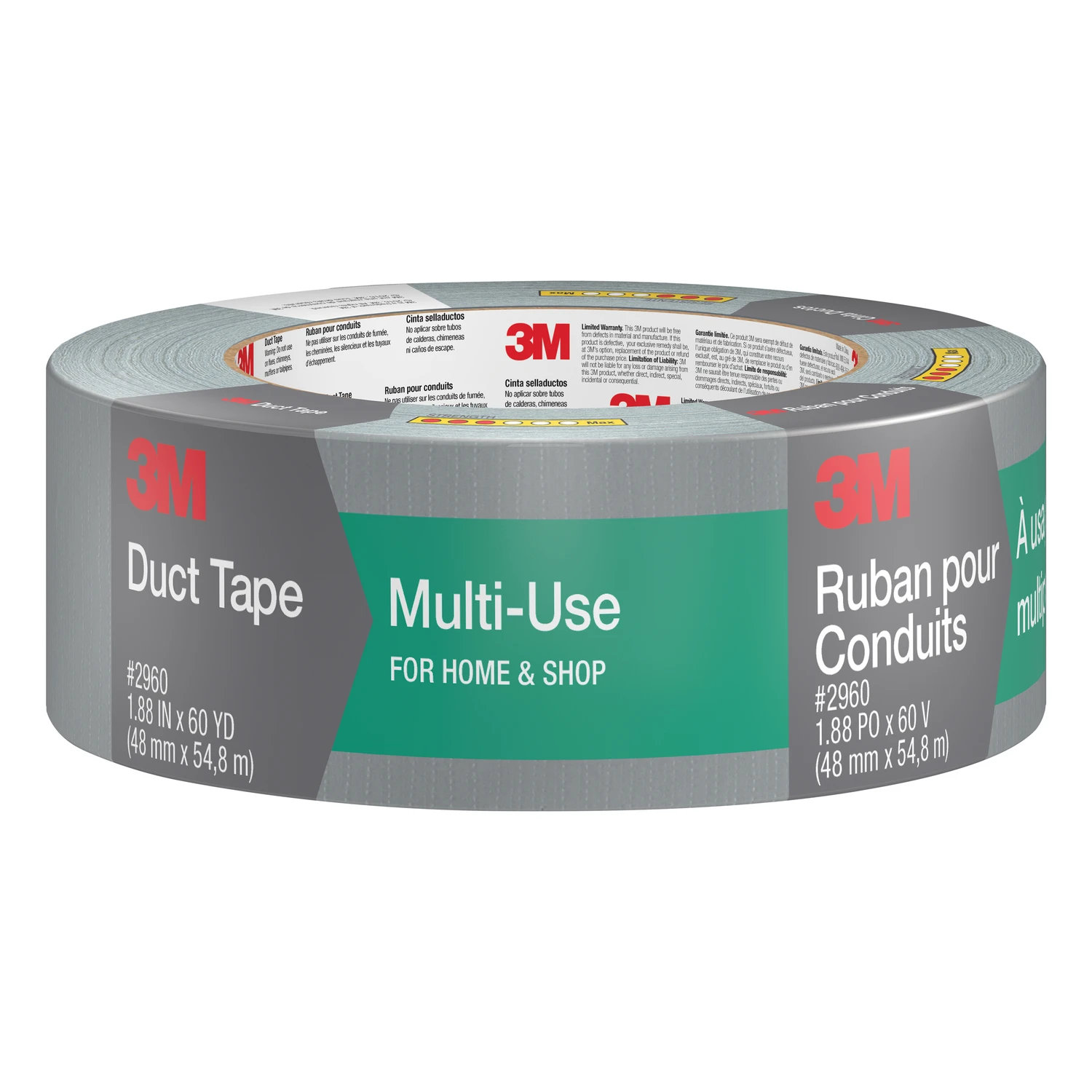 Multi-Use Duct Tape, 1.88 In. x 60-Yd.