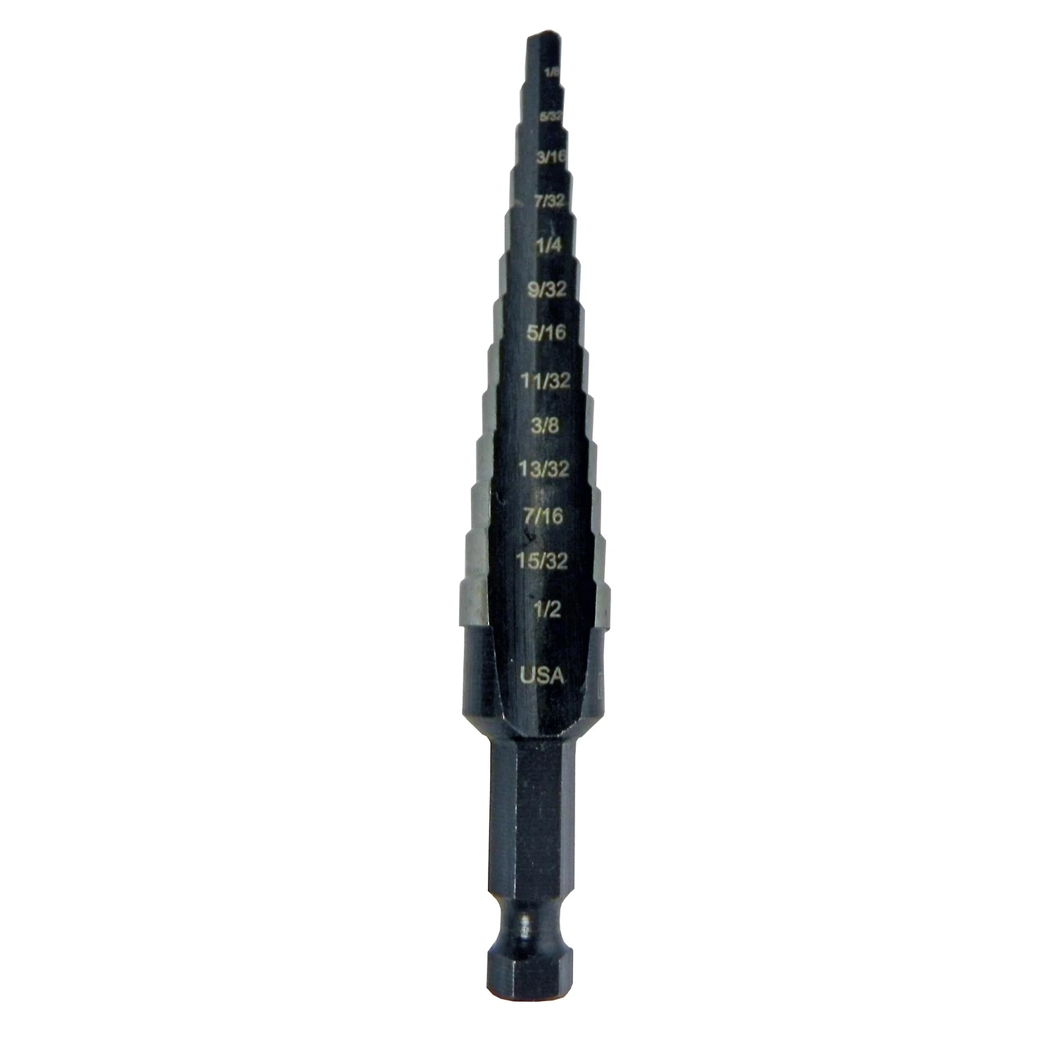 UniBit #1 Step Drill Bit, 1/8 to 1/2 In.