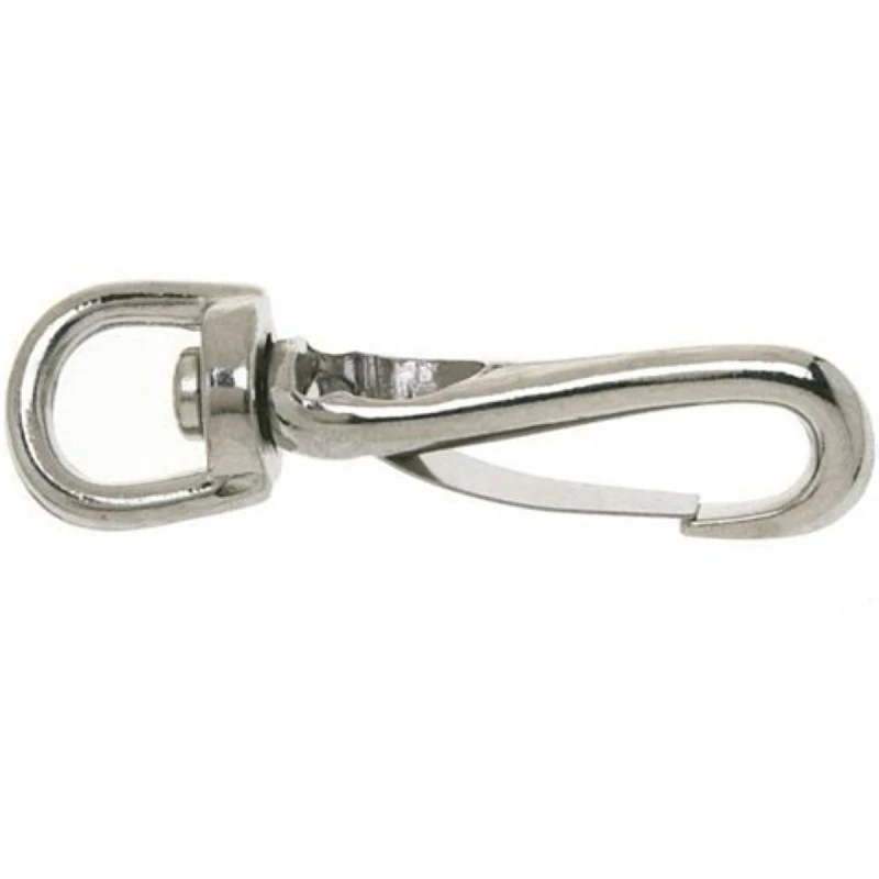 Swivel Spring Snap, Nickel Finish, #437, 3/8-In.