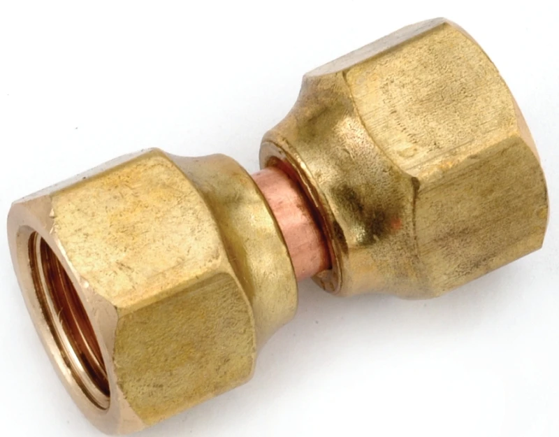 Pipe Fitting, Flare Swivel Nut, Lead Free Brass, 3/8 In.