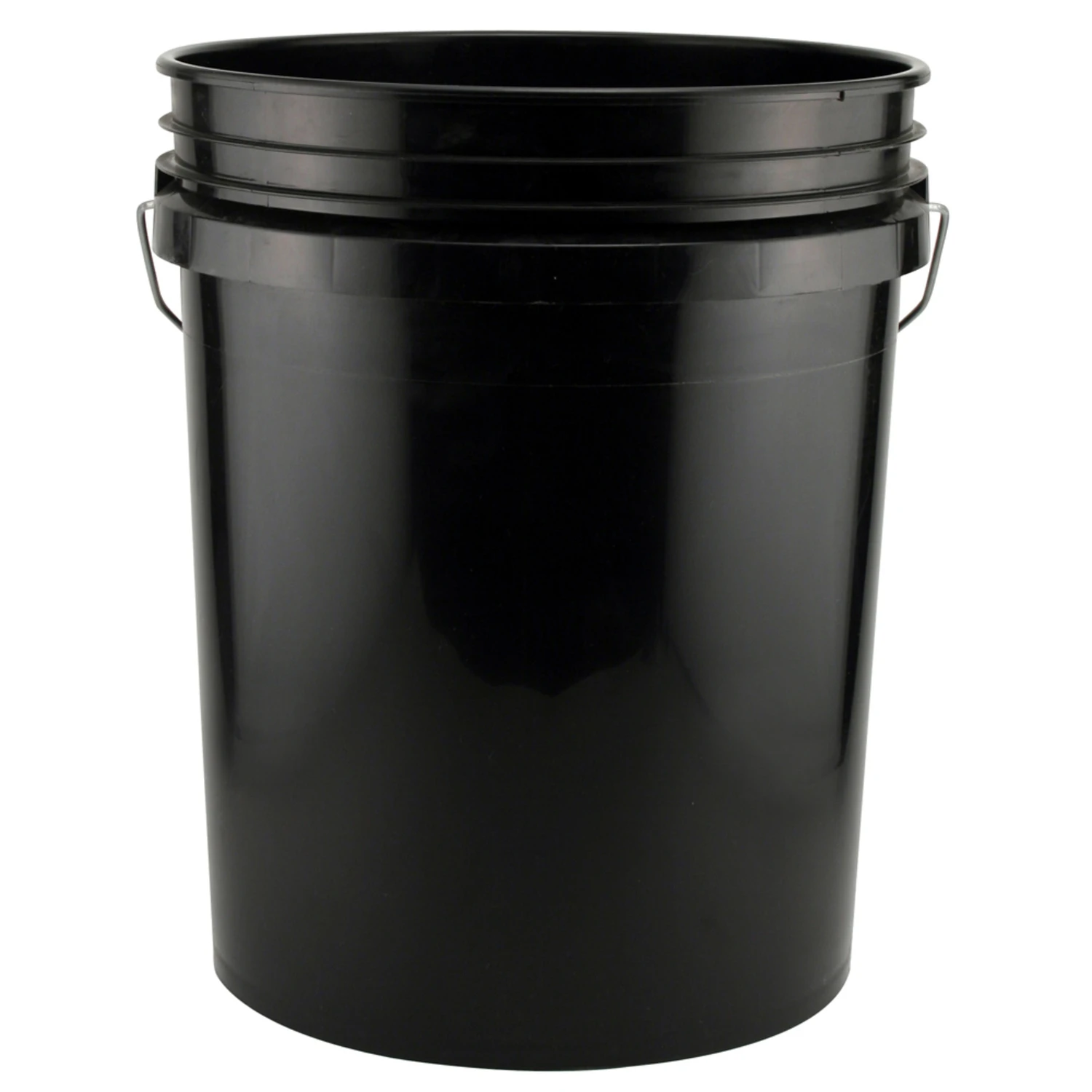 Industrial Pail, Black Plastic, 5-Gallons