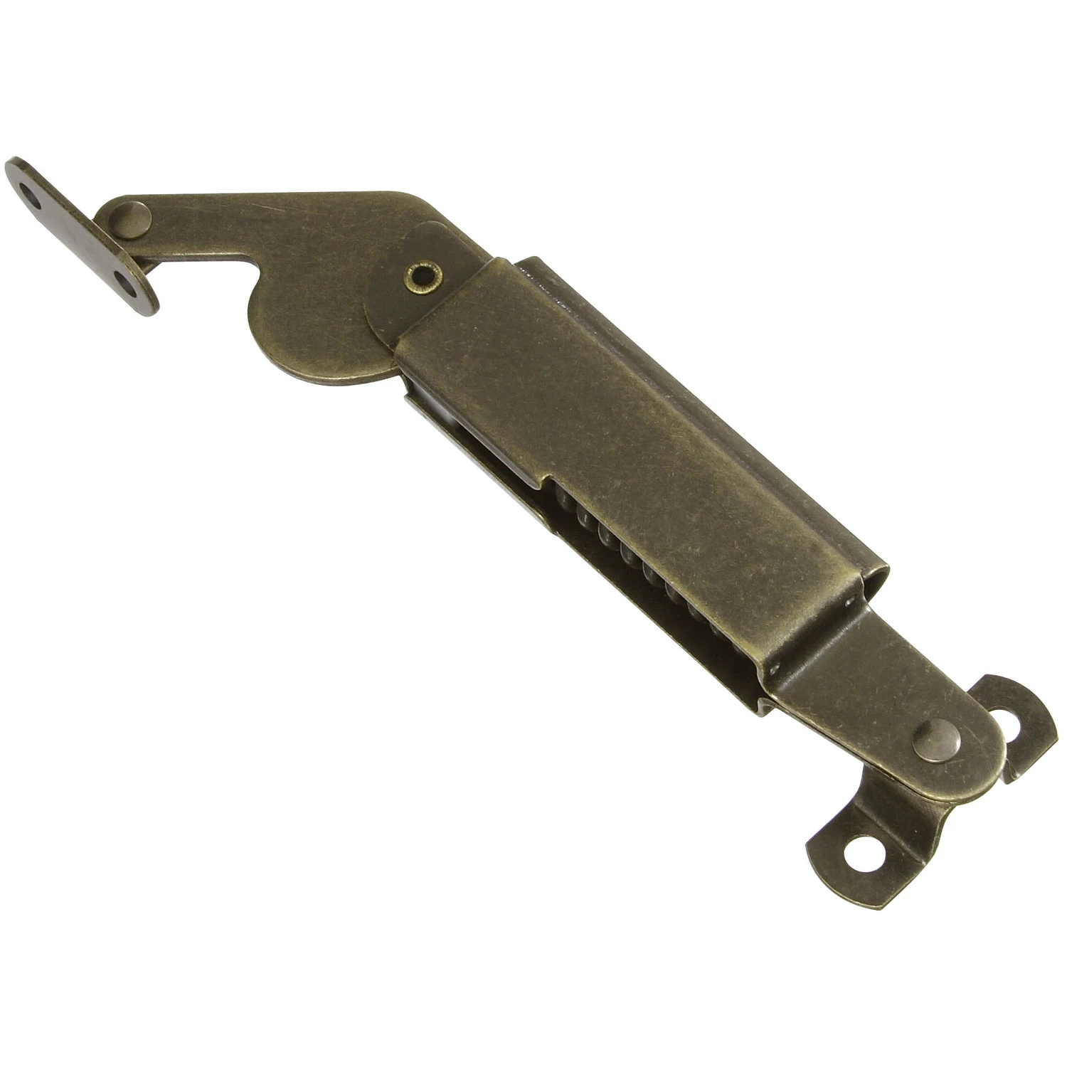 5-1/2 In. Antique Brass Right Handed Lid Support