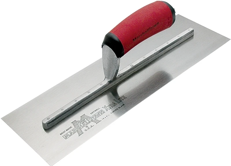 Drywall Curved Trowel, DuraSoft Handle, 11 x 4.5-In.