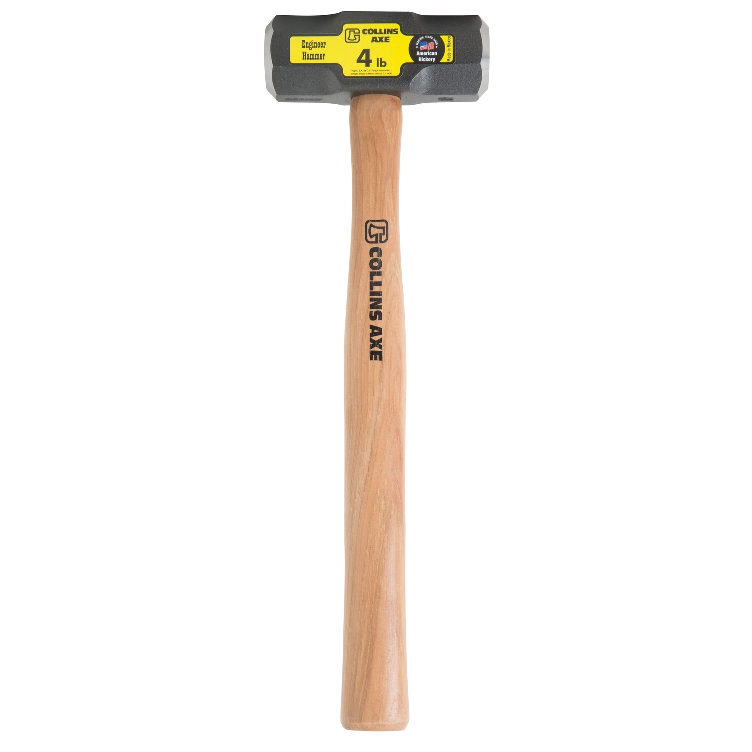 4 Lb. Double Face Engineer's Hammer, 16 In. Hickory Handle