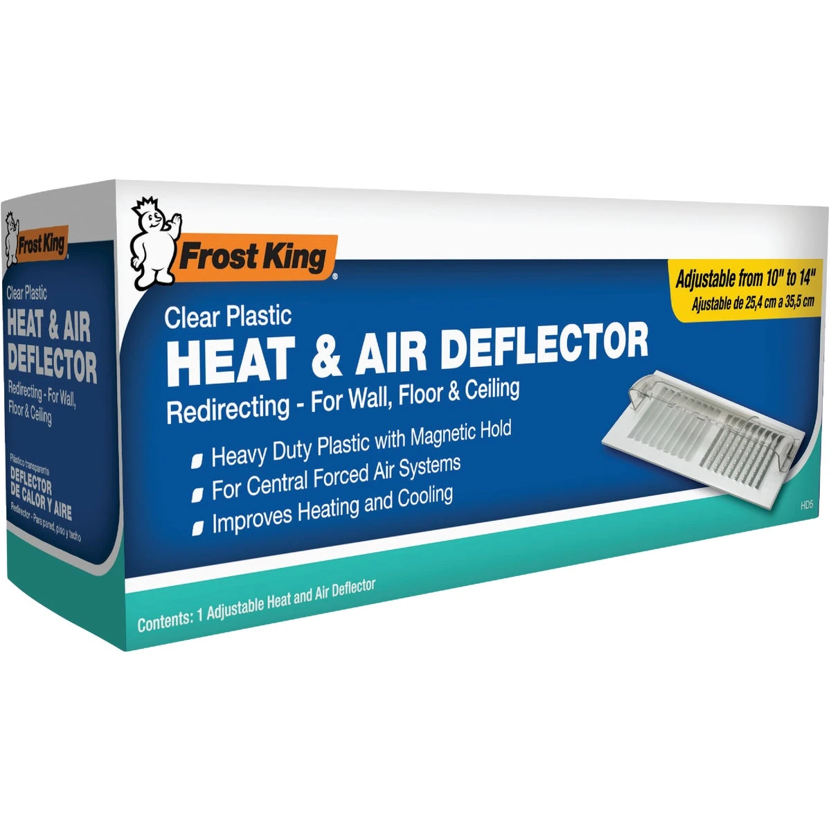 Magnetic Vent Heat Deflector, 10 In.
