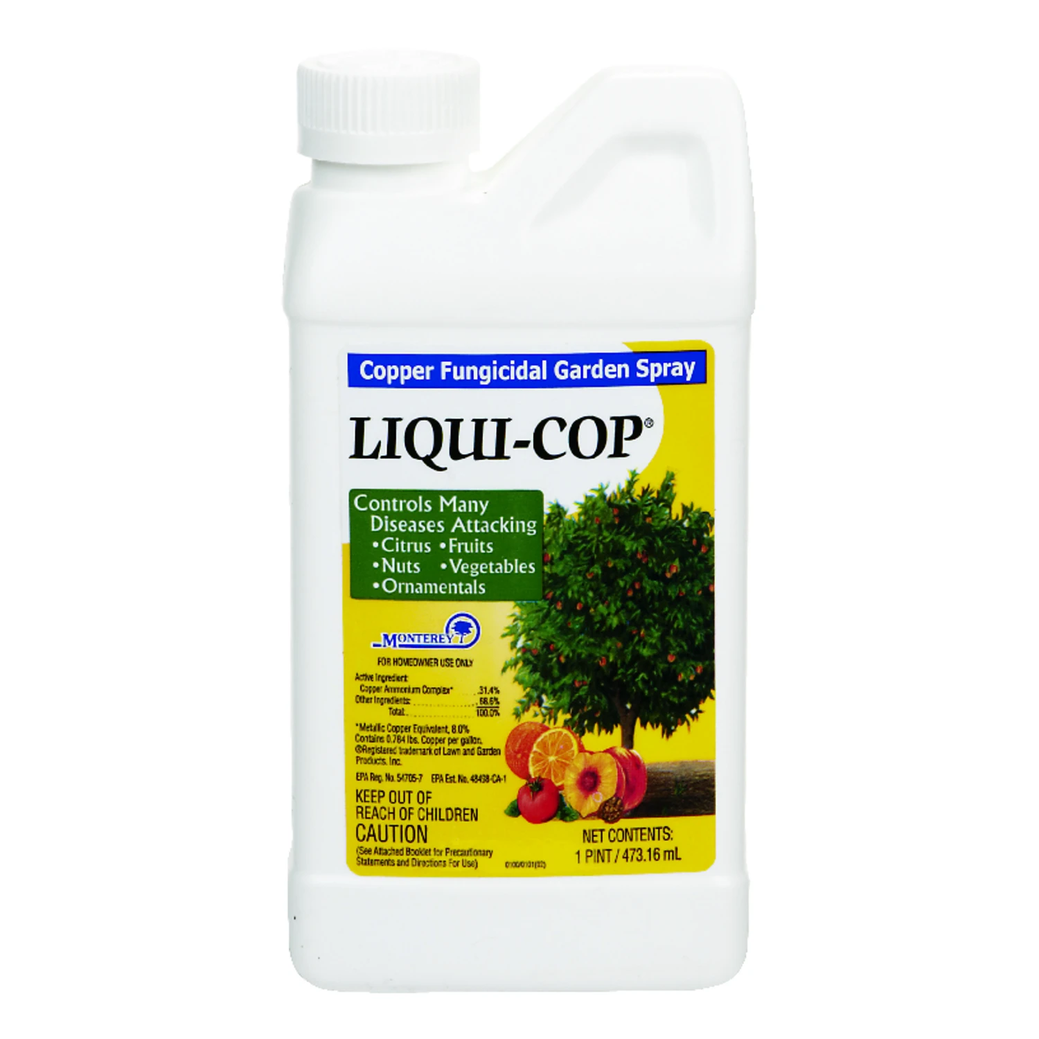 Liqui-Cop Fungicide Spray, 1-Pint