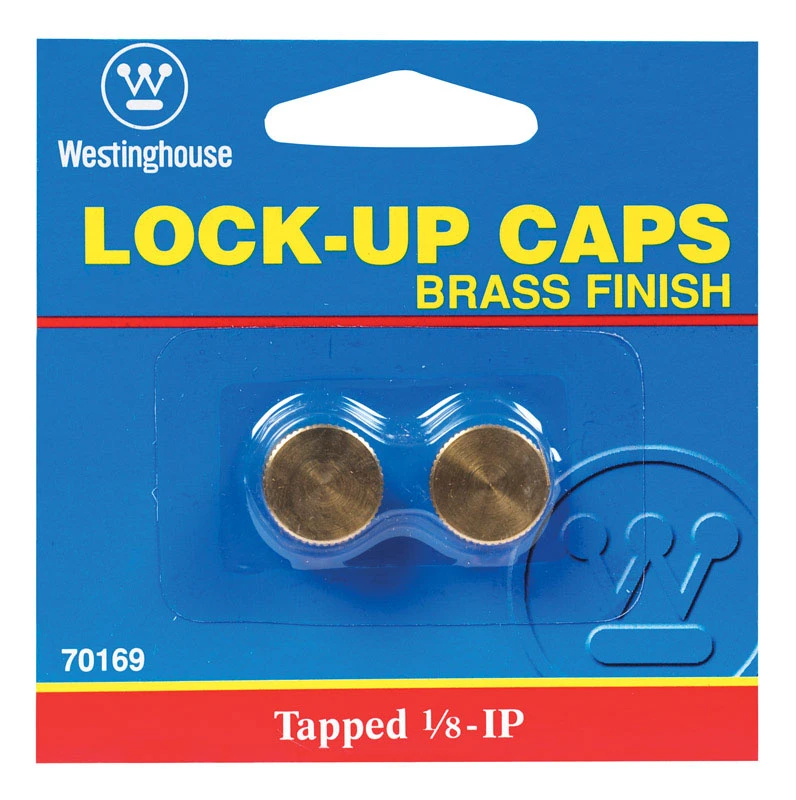 Lamp Cap, Brass Finish, 2-Pk.