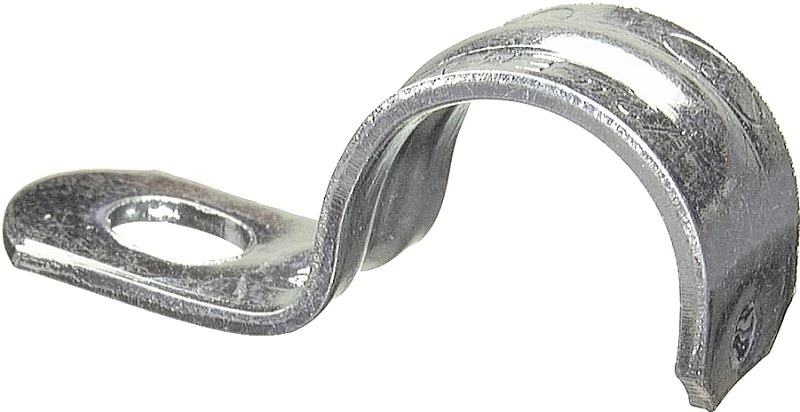 Conduit Fitting, EMT Strap, 1 Hole, 1/2-In., 100-Pk.