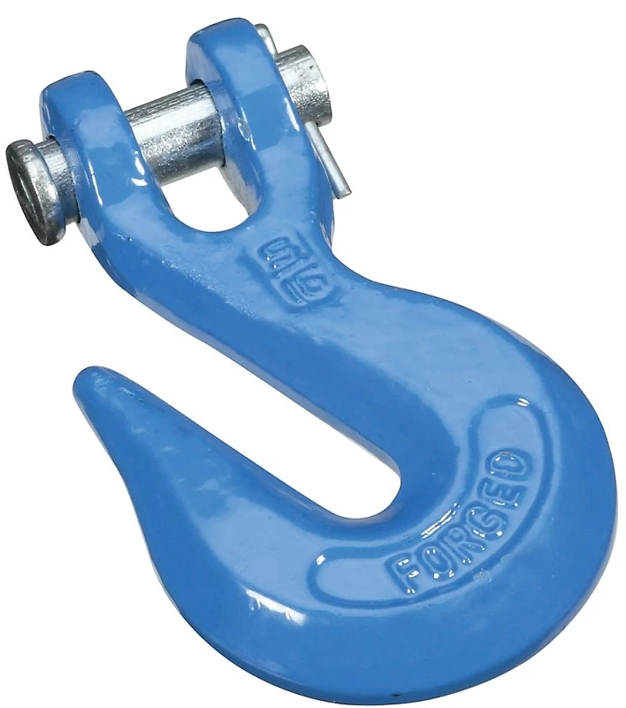 Clevis Grab Hook, Blue, 5/16 In.