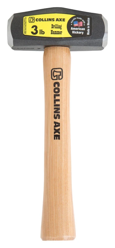 3 Lb. Drilling Hammer, 10 In. Hickory Handle