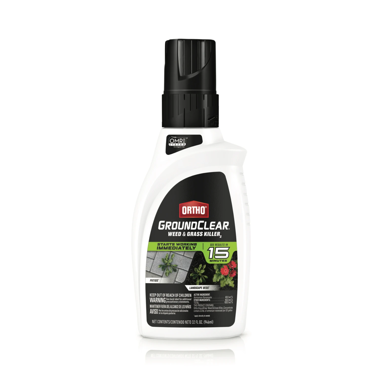 GroundClear Weed & Grass Killer, 32 oz. Concentrate