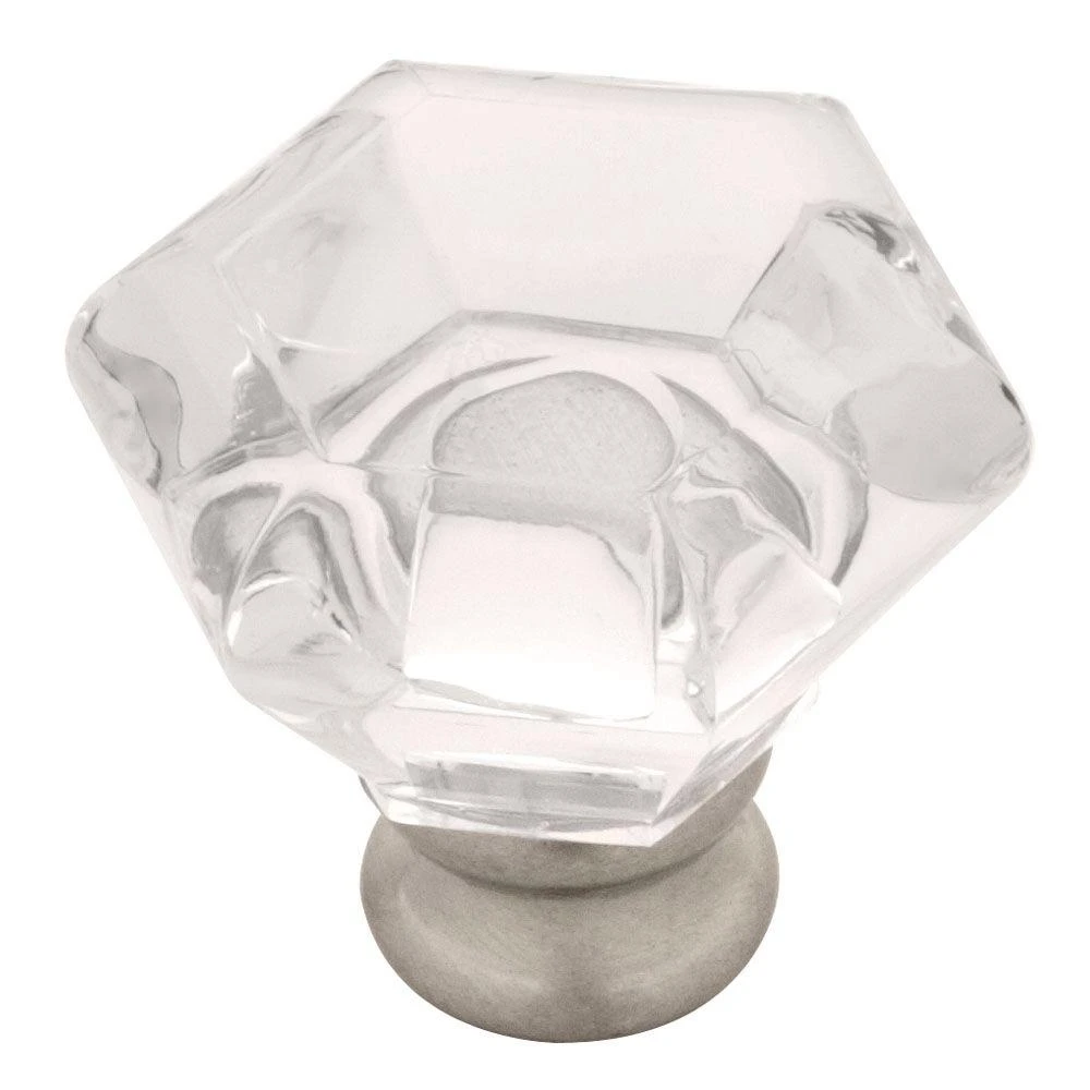 Cabinet Knob, Acrylic, 1-1/4-In.