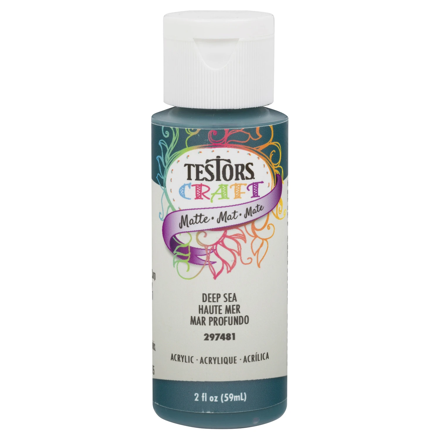 Acrylic Craft Paint, Deep Sea, 2-oz.