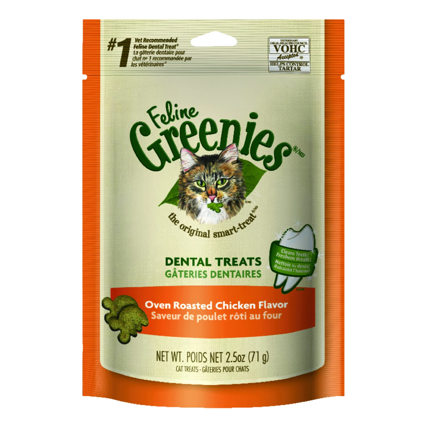 Feline Greenies, Chicken, 2.1 oz.