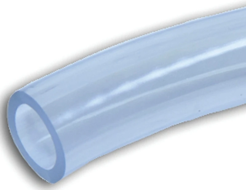 PVC Vinyl Tubing, Clear, 1 In. x 1-1/4 In. x 100 Ft.
