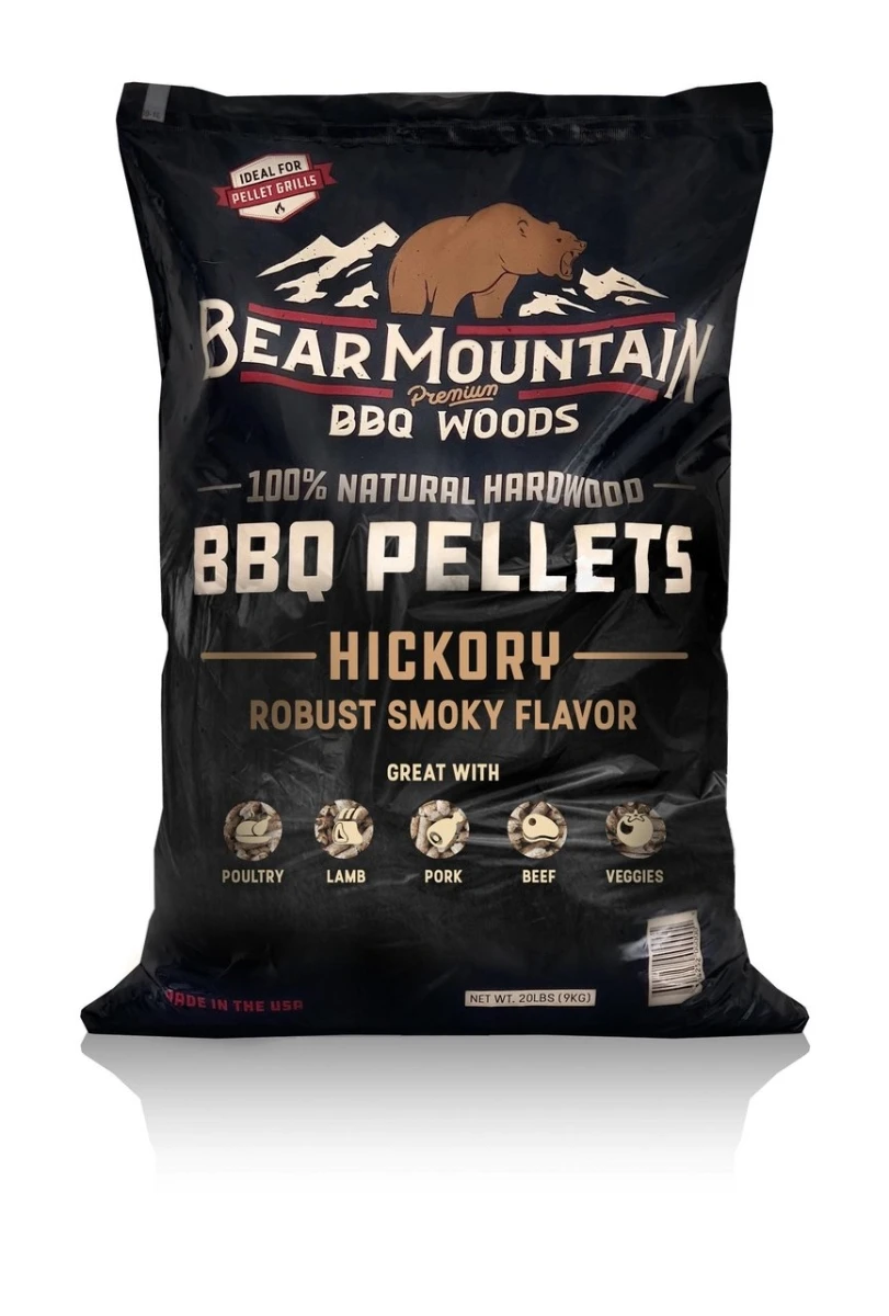 BBQ Hardwood Pellets, Hickory, 20 Lb.