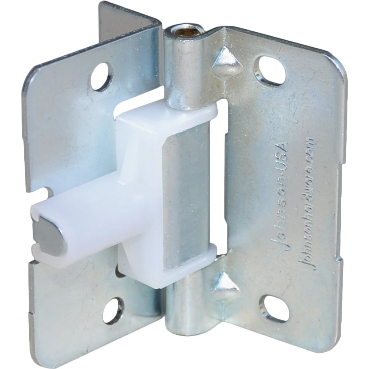 Bi-Fold Door Shock Absorbing Hinge, Spring-Loaded