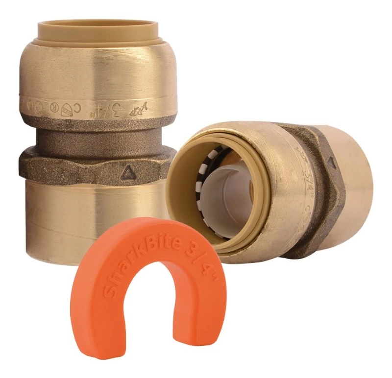 Water Heater Push Fit Connector Kit, 3/4 x 3/4 In.