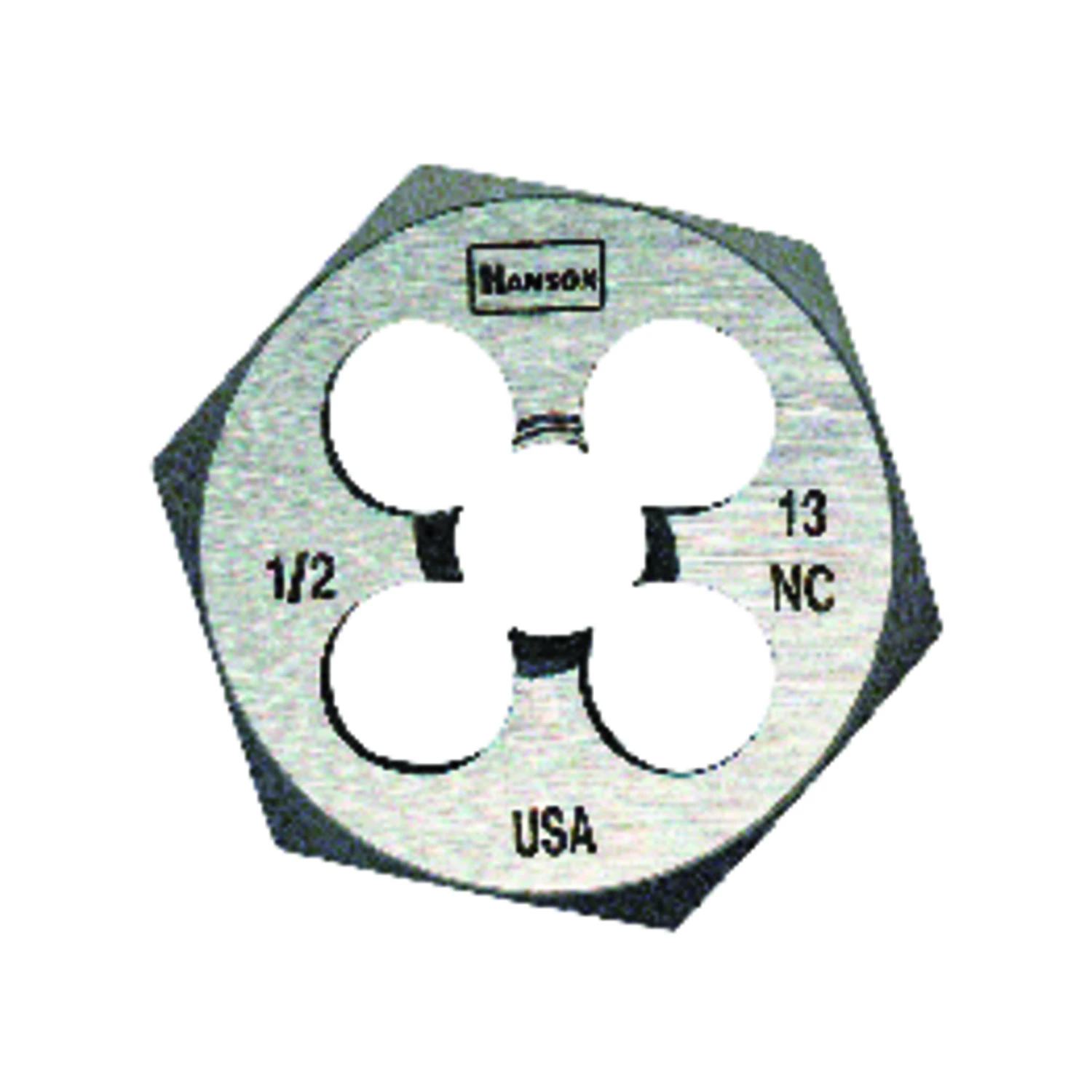Hanson Hexagon Fractional Die, National Coarse, 1/2 In. x 13