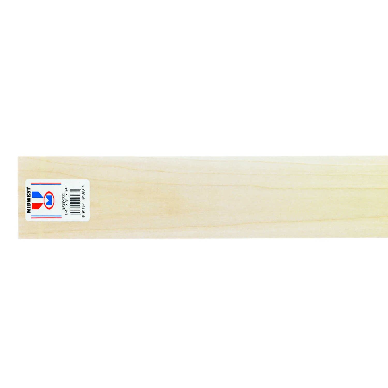 Basswood, 1/4 x 3 x 24 In.