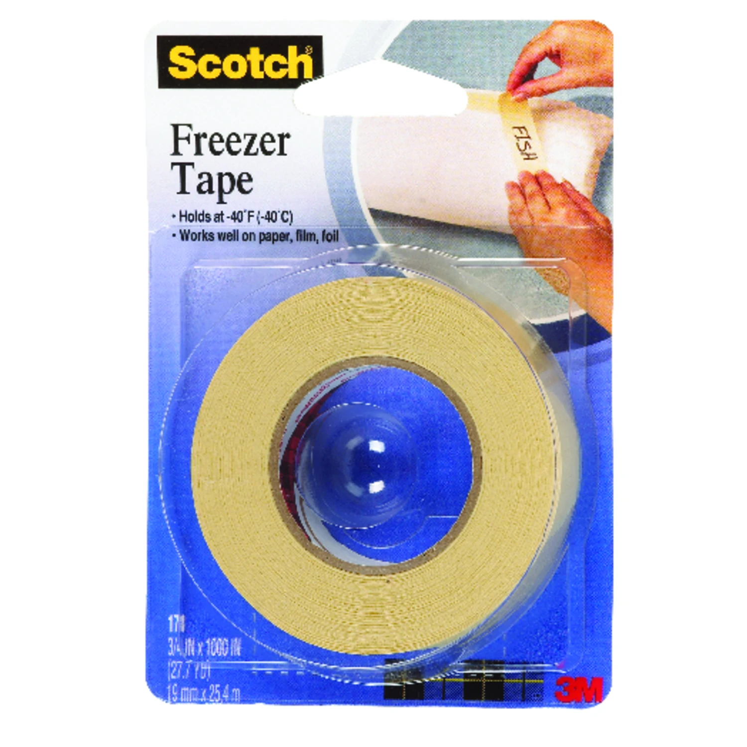 Freezer Tape, 3/4 x 1000 In.