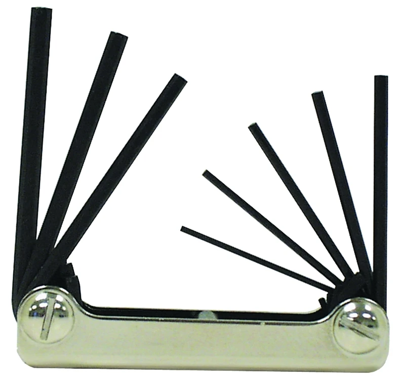 Hex Key Set, Fold-Up, 8-In-1