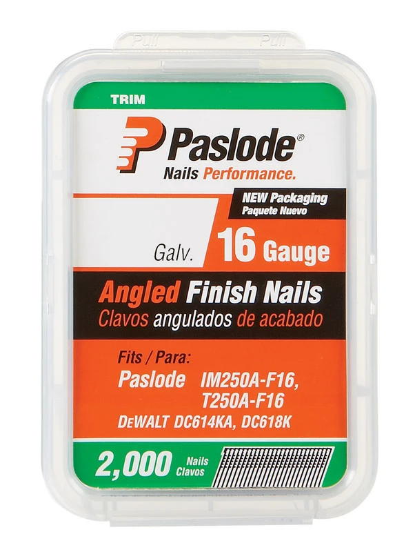 Collated Angled Finish Nails, Galvanized, 2-1/2 In. x 16 Gauge, 2,000-Ct.