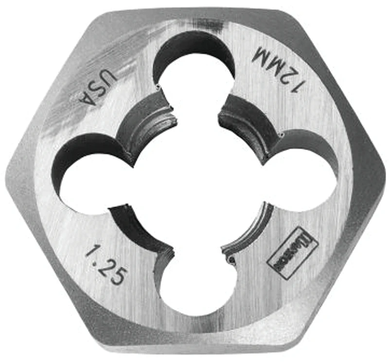Hanson Metric Hexagon Die, 12mm x 1.25