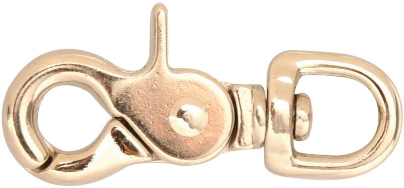 Swivel Trigger Snap, Round, Zinc, 3/8 In.