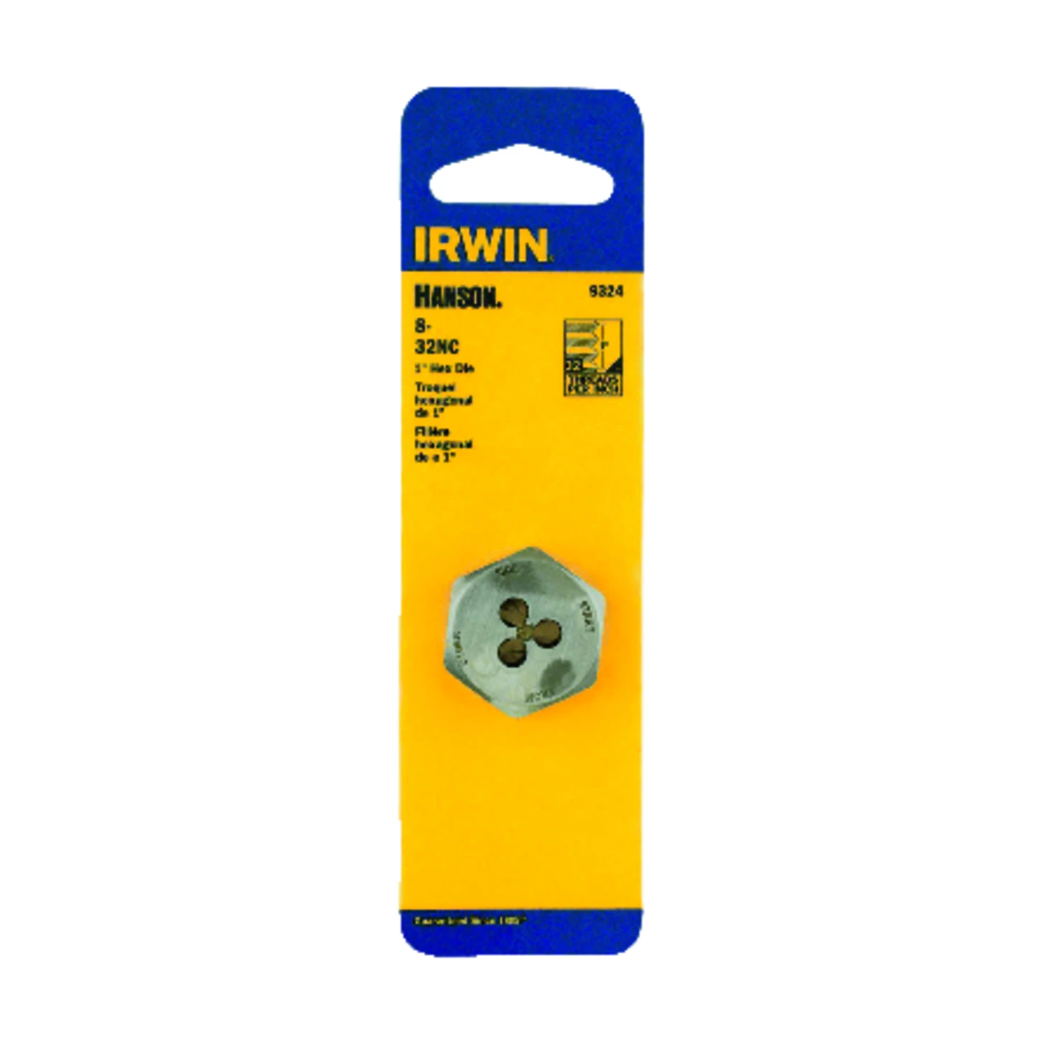 Hanson #8 x 32 Hexagon Machine Screw Die, National Coarse