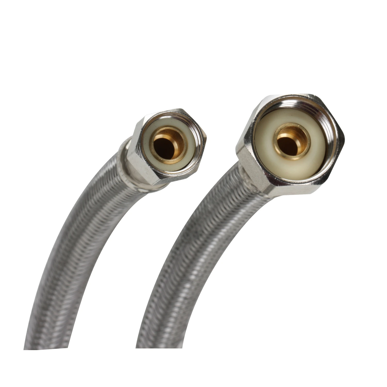 30-In. Faucet Connector, Braided Stainless Steel, 3/8 Compression x 1/2-In. FIP