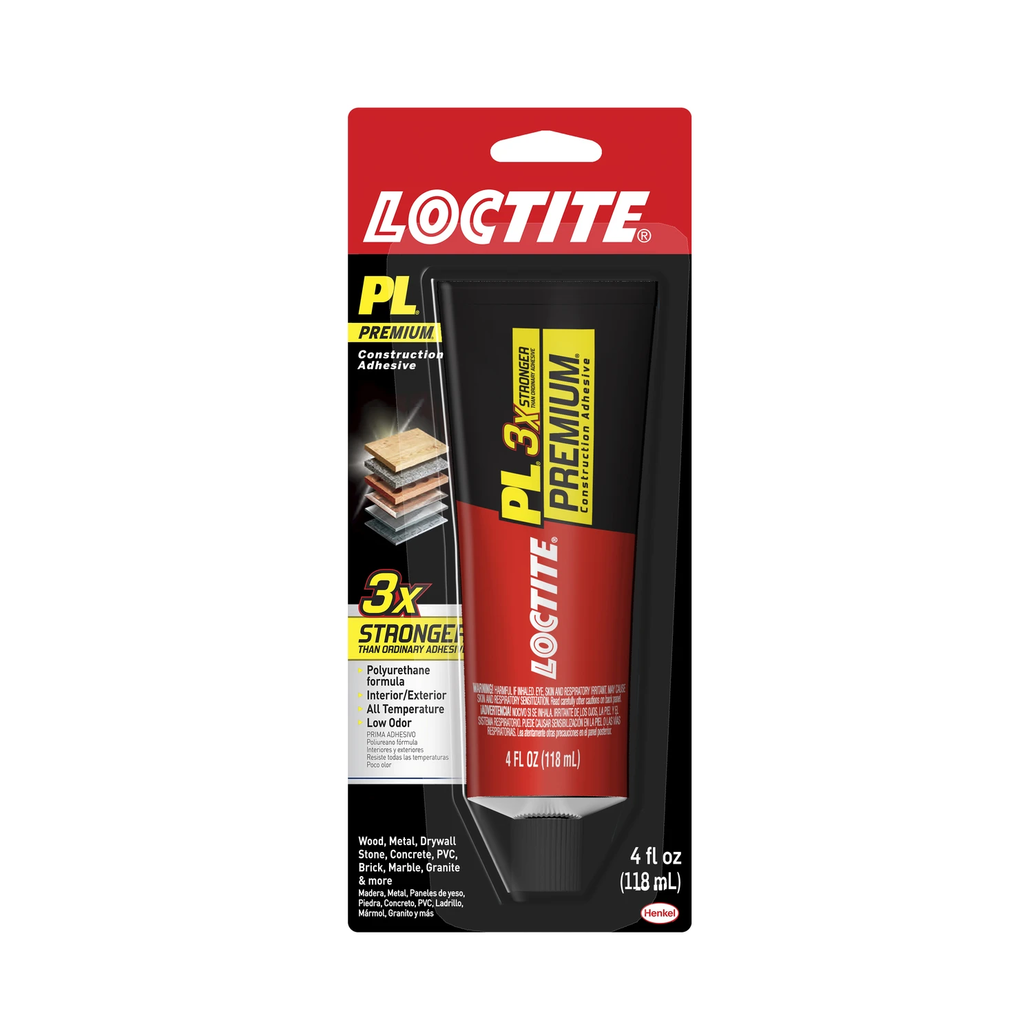 PL Premium Fast Grab Construction Adhesive, 4 oz.