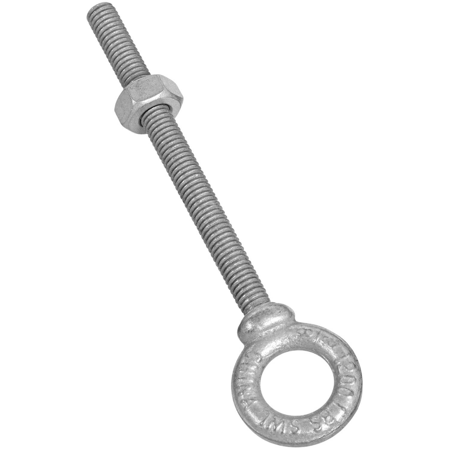 Forged Eye Bolt, Galvanized, 3/8 x 4-1/4-In