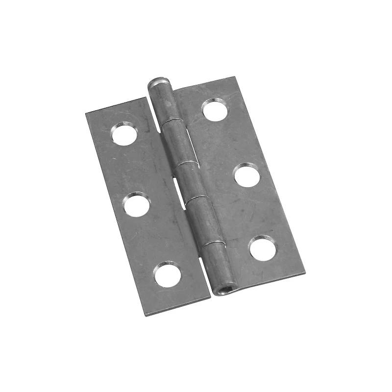 Zinc Hinges, Narrow, Light-Duty, 2-Pk., 2-1/2 x 1-11/16 In.