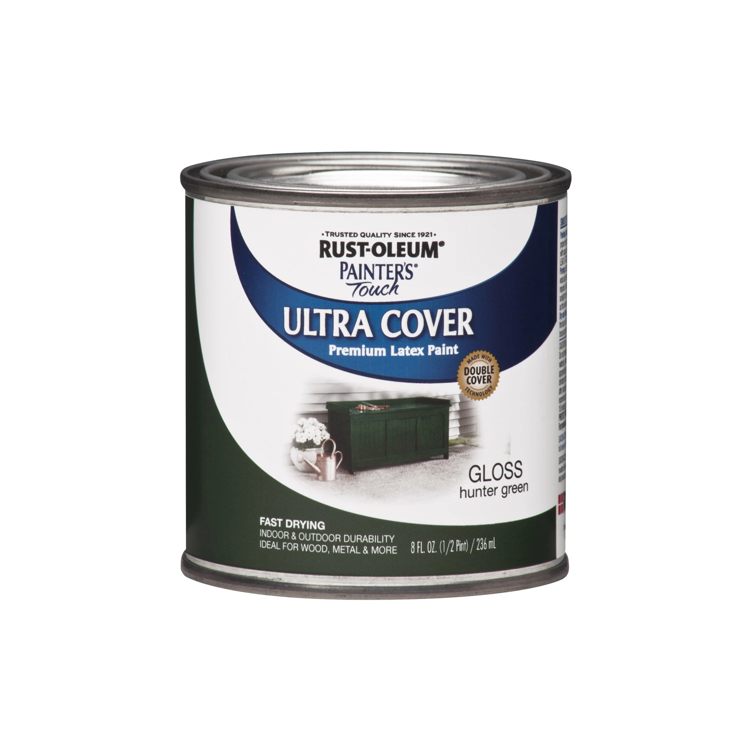 Painter's Touch Ultra Cover Latex Paint, Hunter Green, 1/2-Pint