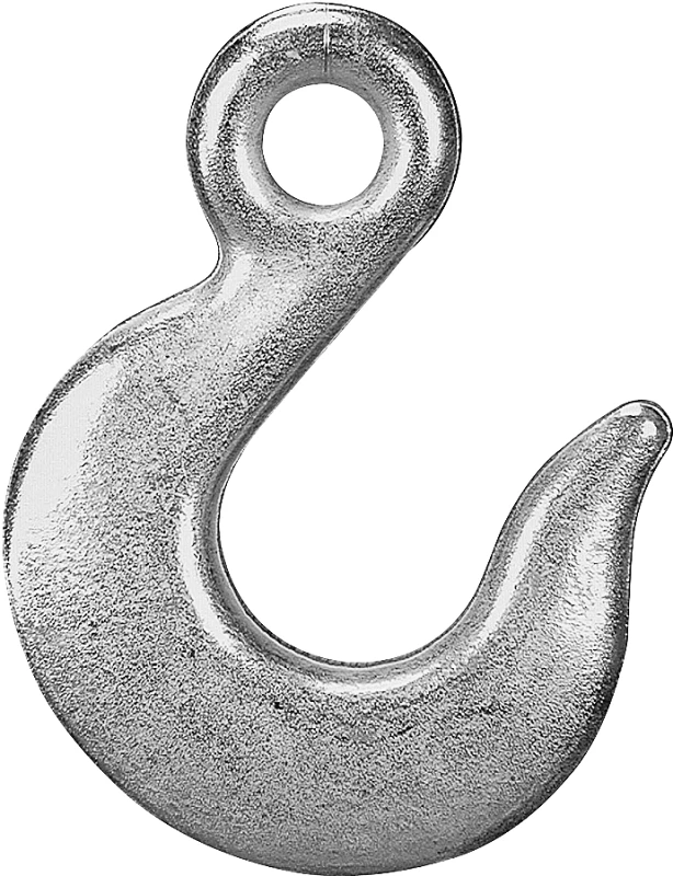 Eye Slip Hook, Zinc Plated, 1/4 In.