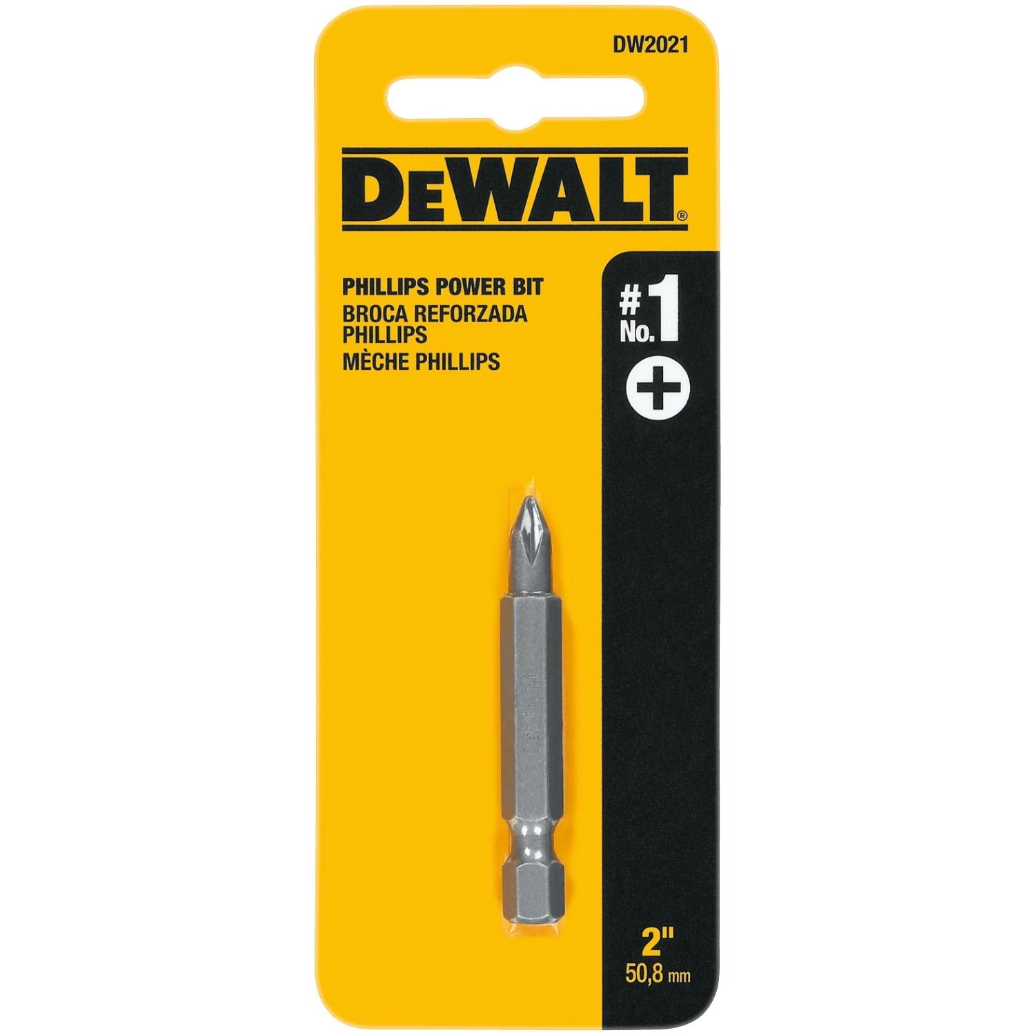 #1 Phillips Power Screwdriver Bit, 2 In.