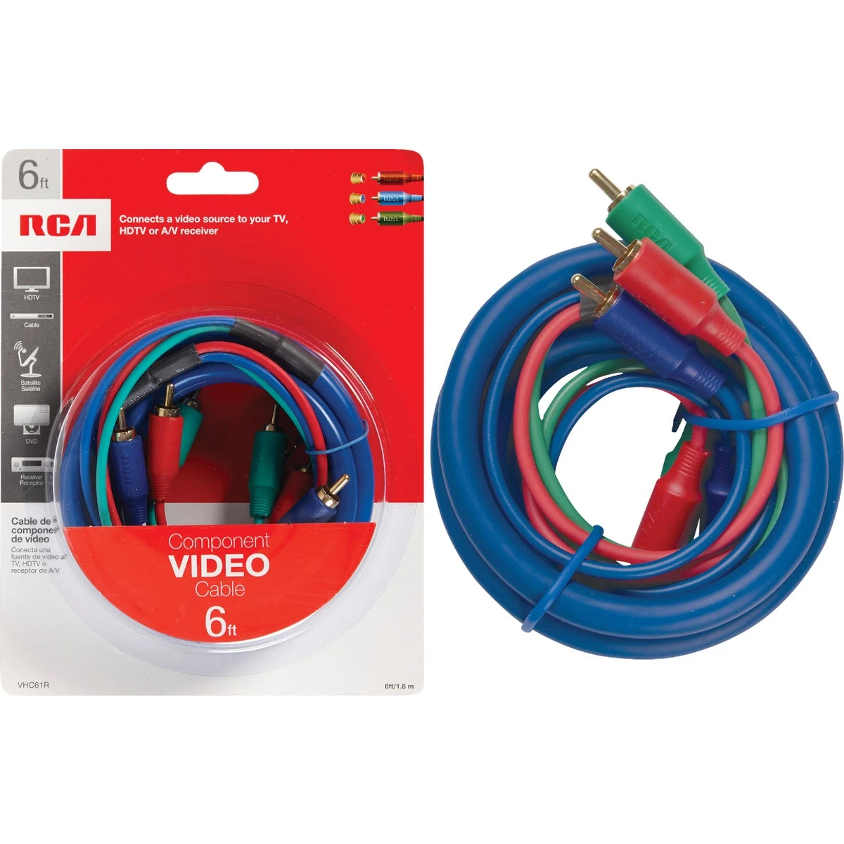 Component Video Cable, 6 Ft.