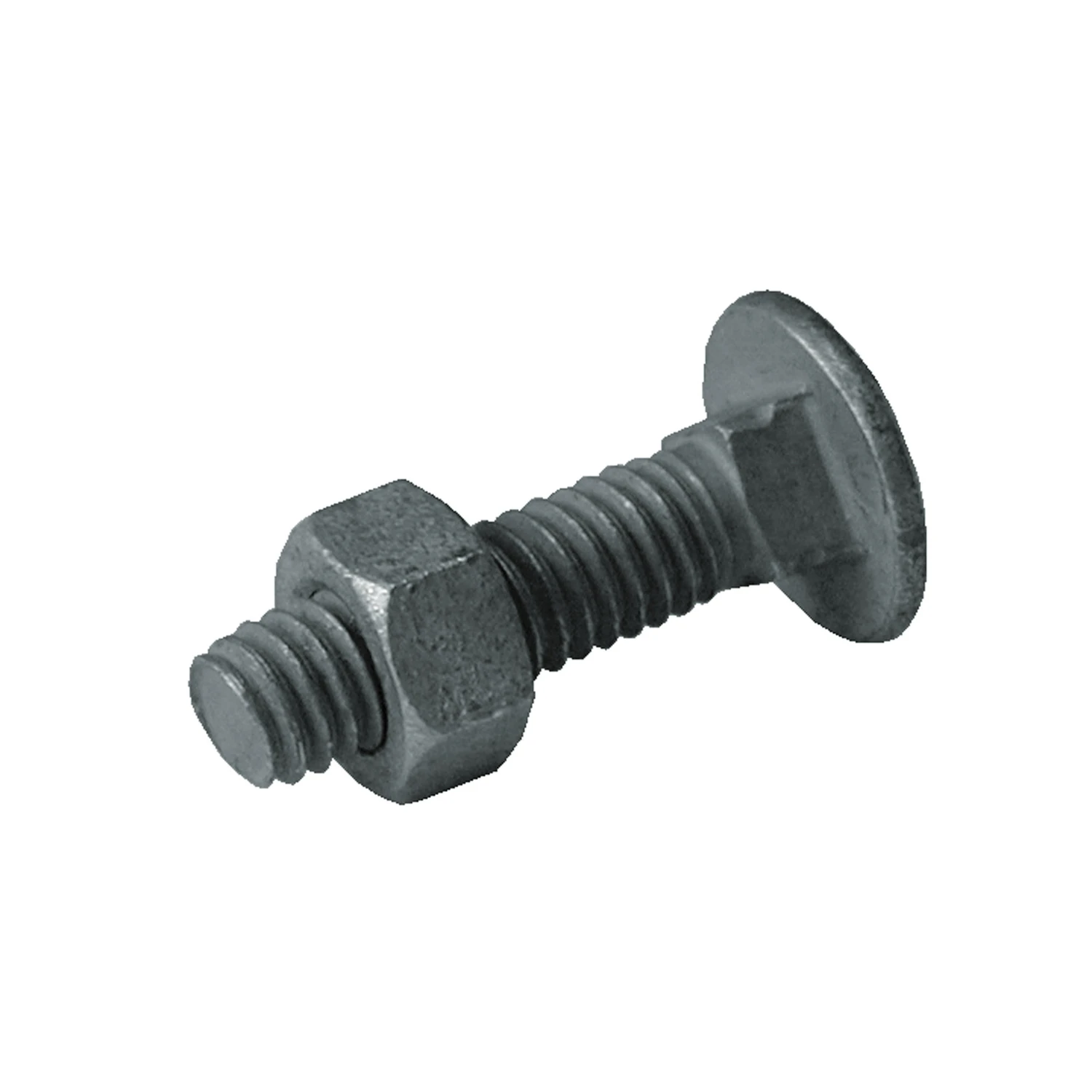 Galvanized Chain Link Fitting Carriage Bolt With Nut, 20-Pk., 5/16 x 1-1/4 In.